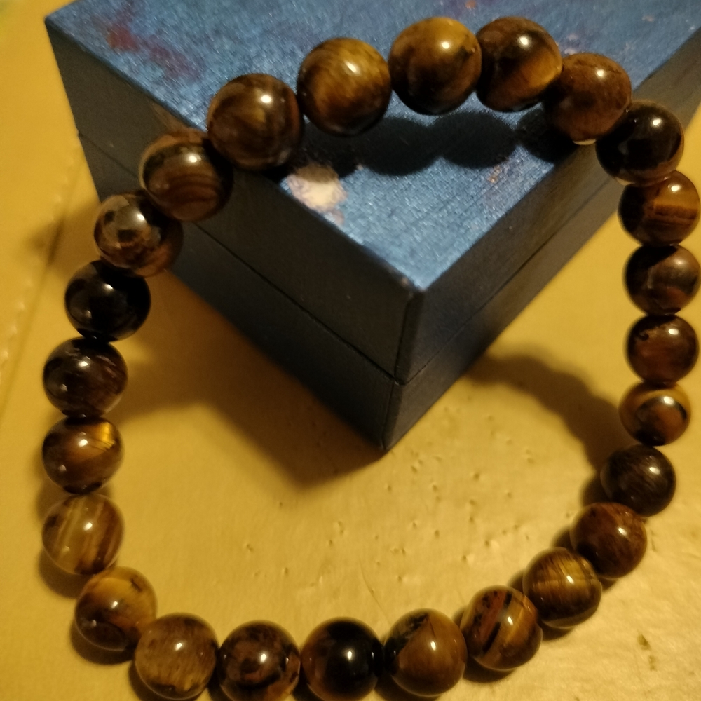 Cats Eye Natural Stone Bracelet, Believed To Ward Off Negative Energy's